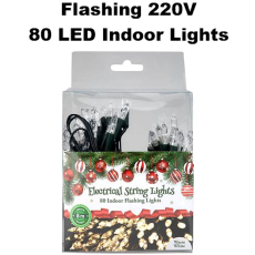 80 LED Christmas lights, 220v - 8m Warm White